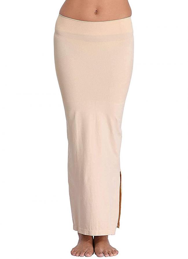 Beige Lycra Casual Wear Plain Shapewear